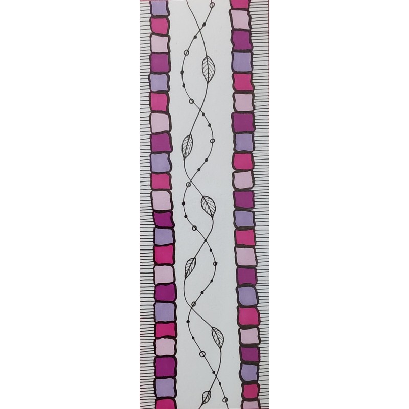 Marque-page, couleur violet-rose