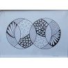 Dessin d’art thérapie, asymétrique en noir et blanc