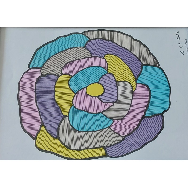 Fleur "Arc en ciel"