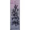 Marque-page fleurs, dégradé de couleurs violet et rose