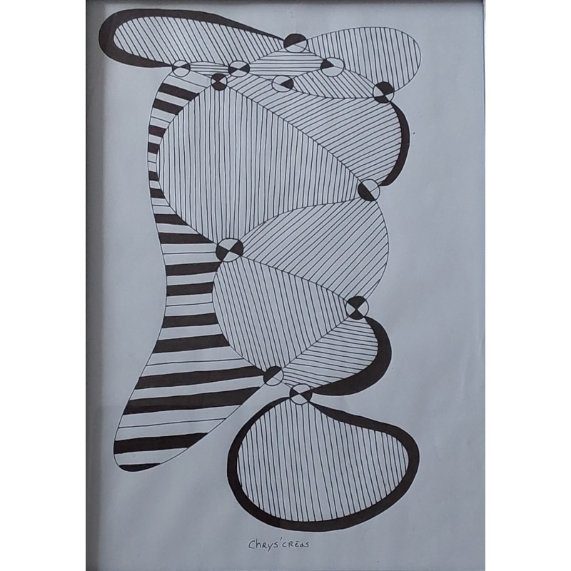 Dessin d'art thérapie bloc de formes