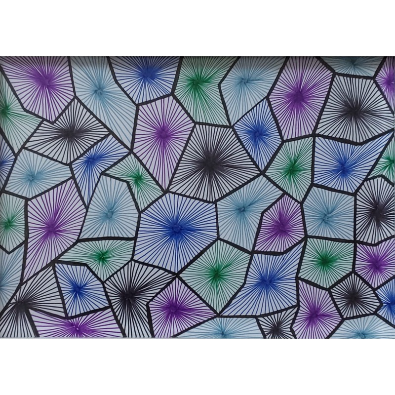Dessin d'art thérapie aux couleurs vives