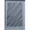 Dessin d’art thérapie traits noirs, formes triangles