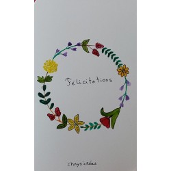 Carte félicitations,...