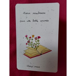 Carte double, aquarelle,...