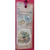 Marque-page, scrapbooking, livres, fleurs, papillons 3