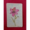 Carte fleur de Lys rose