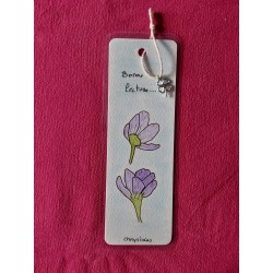 Marque-page 2 fleurs de...