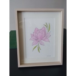 Tableau : aquarelle fleur...
